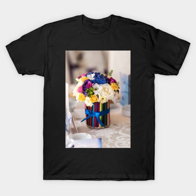 Close up of a gorgeous flower bouquet T-Shirt by NxtArt